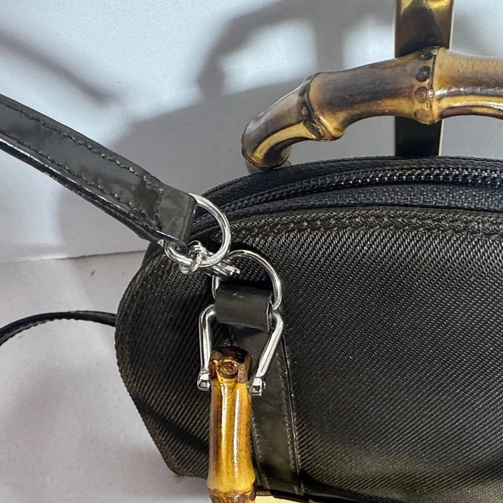 AUTHENTIC Gucci Bamboo mini Crossbody Bag with Bamboo Handle